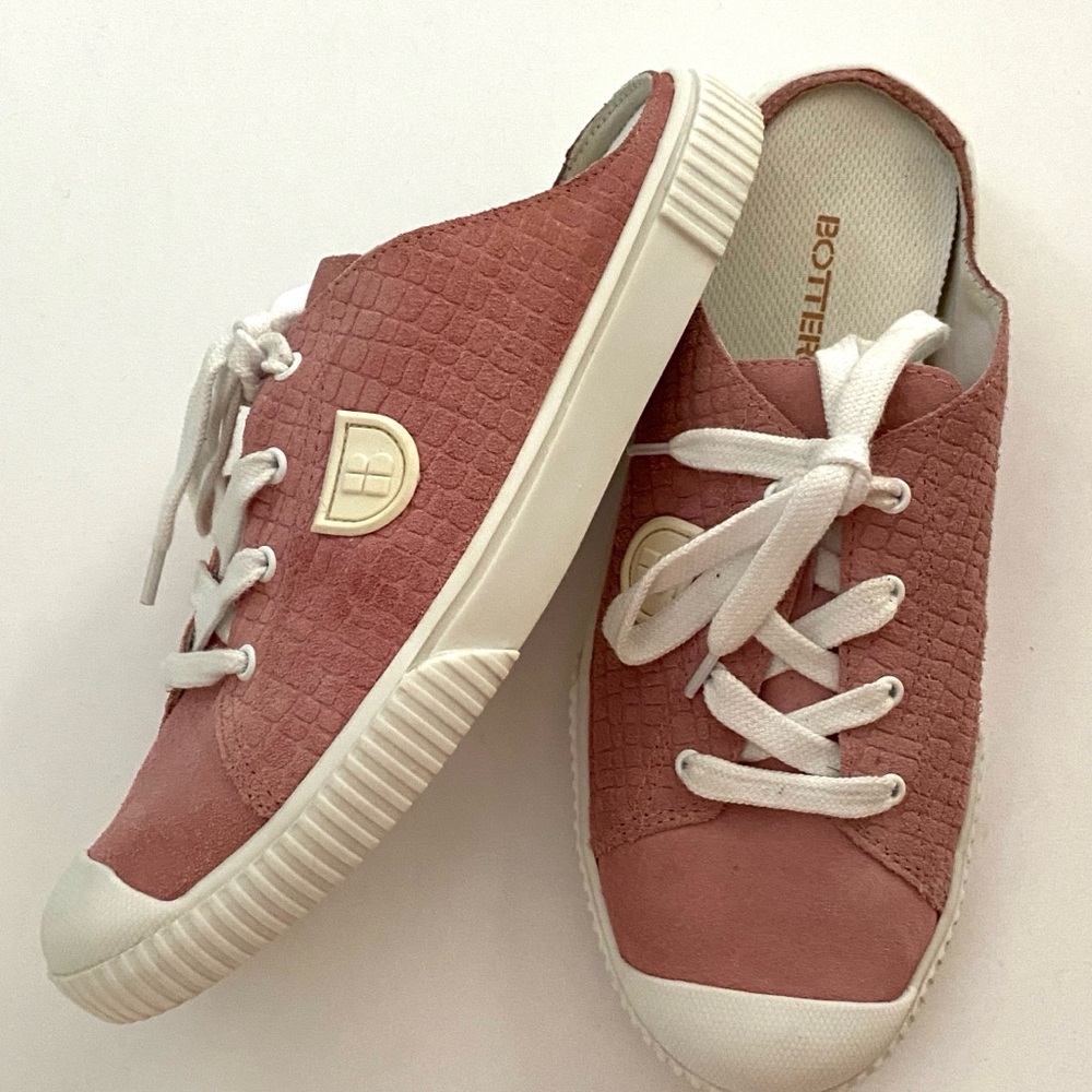 Bottero Women’s Shoes Suede slip-on sneakers pink size 8